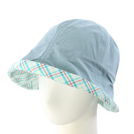 피에르가르뎅 여성 체크 배색 버킷햇