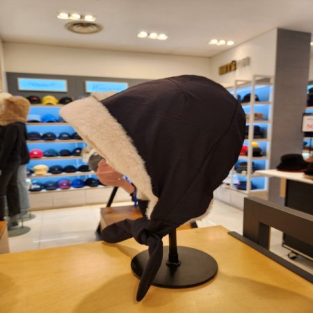 남녀공용 겨울 방한용 끈달이 벙거지