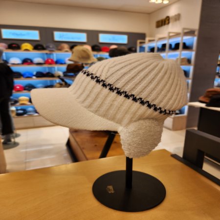 여성용 겨울 귀마개 니트 챙비니