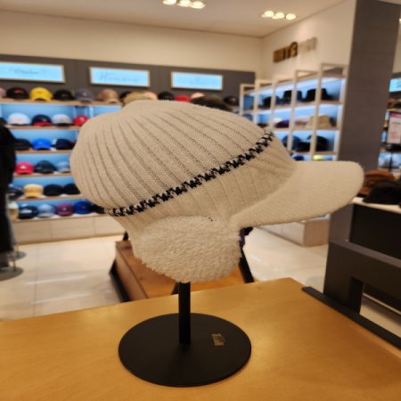 여성용 겨울 귀마개 니트 챙비니