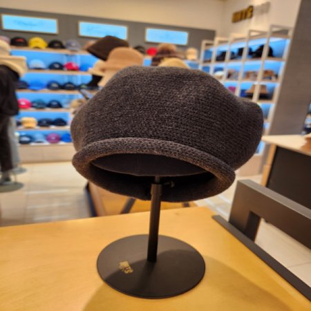 피에르가르뎅 여성 니트 심플 베레모