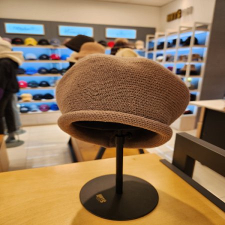 피에르가르뎅 여성 니트 심플 베레모