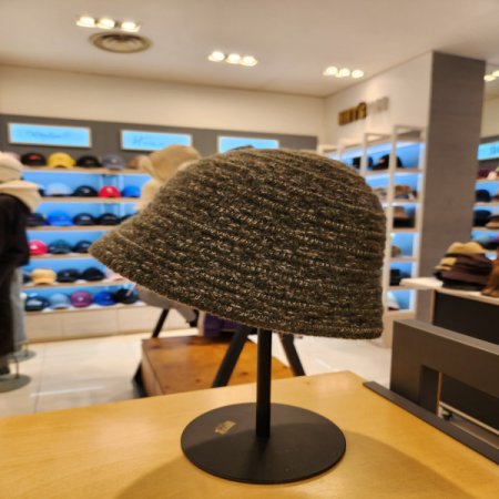 여성용 겨울 울 니트 버킷햇 벙거지