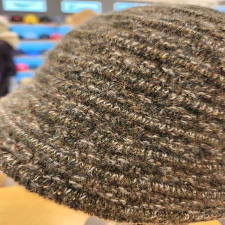 여성용 겨울 울 니트 버킷햇 벙거지