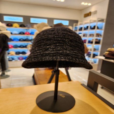 여성용 겨울 울 니트 버킷햇 벙거지