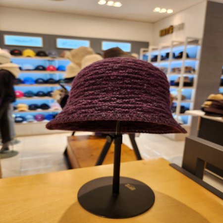 여성용 겨울 울 니트 버킷햇 벙거지