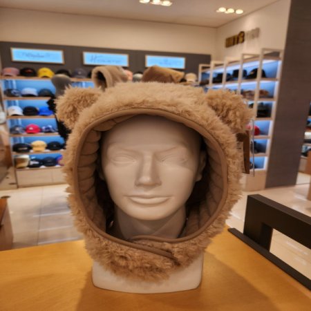 여성 뽀글이 곰돌이 양면 바라클라바