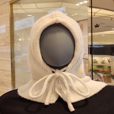 여성용 겨울 니트 바라클라바 후드워머