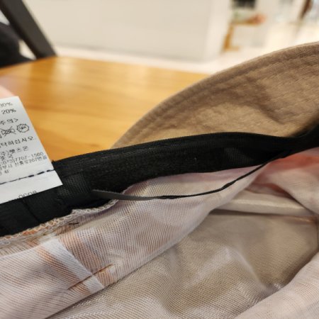 피에르가르뎅 여성 배색 버킷햇