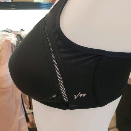 브이핏 노와이어스포츠브라 EF컵블랙