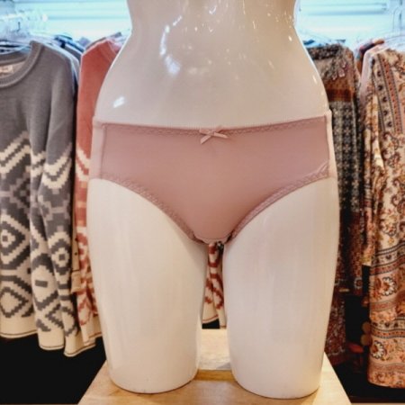 리본포인트 여자 헴라인팬티