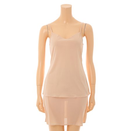 3종택1끈상의슬립 치마형하의슬립세트