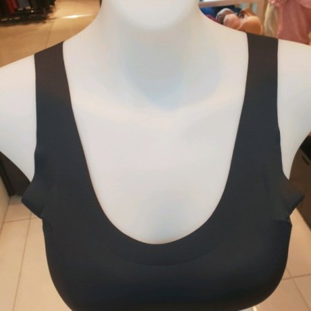 무봉제 누디 노와이어브라 스킨블랙세트