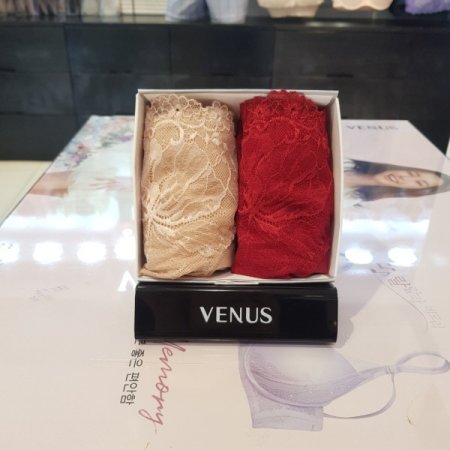 면스판 힙레이스팬티 2종세트