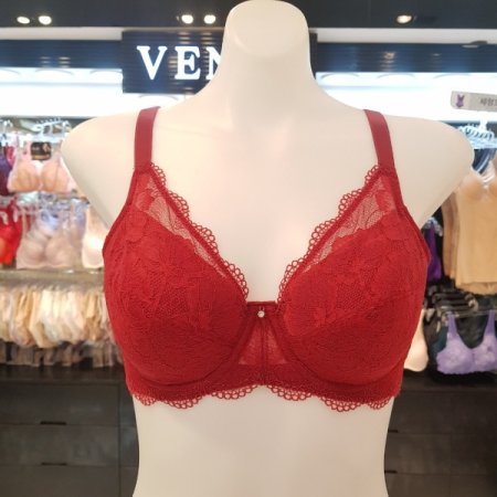 레드컬러 풀컵 보정브라 팬티세트