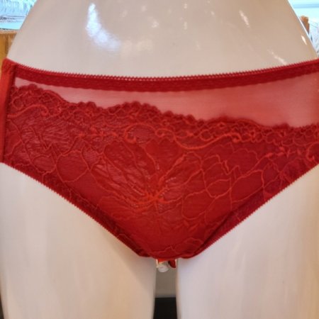 D컵 넓은날개 보정브라 헴팬티세트