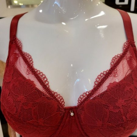 D컵 넓은날개 보정브라 헴팬티세트