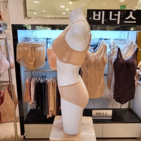E컵 넓은날개 보정브라 팬티세트
