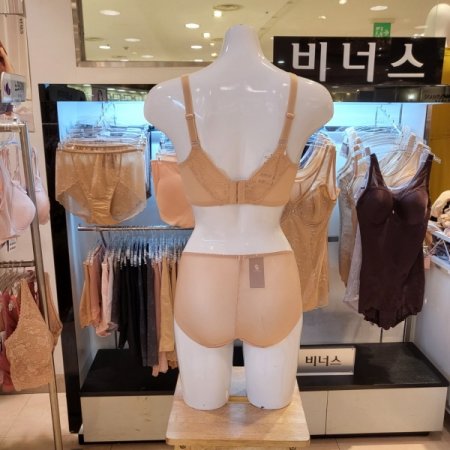 E컵 넓은날개 보정브라 팬티세트