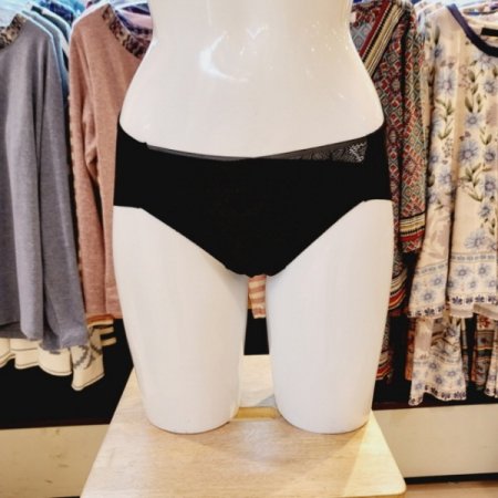 오르화 헴라인팬티 스킨 블랙