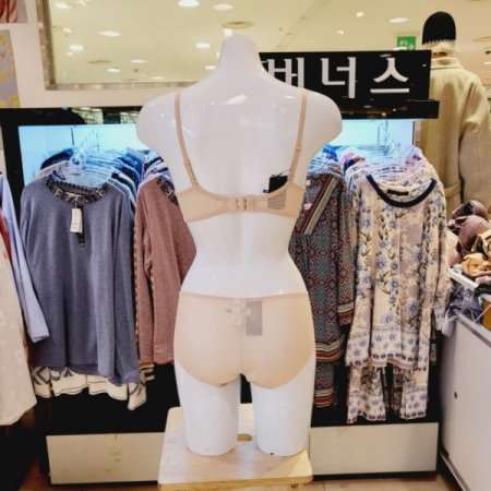 예쁜가슴 왕뽕브라 헴라인팬티 세트