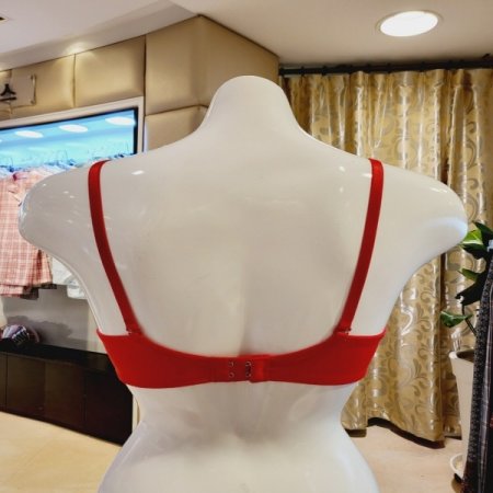 레드컬러 기본몰드브라 헴팬티세트