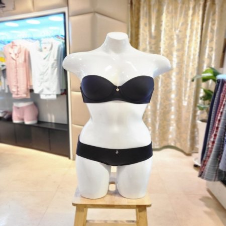 오프숄더 반컵브라C컵 헴팬티세트