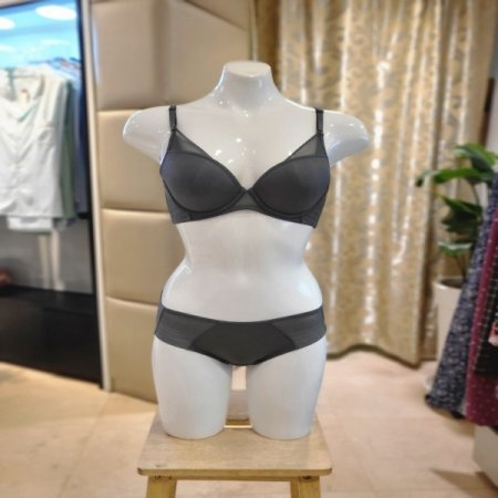 인견 직조몰드브라 헴팬티세트