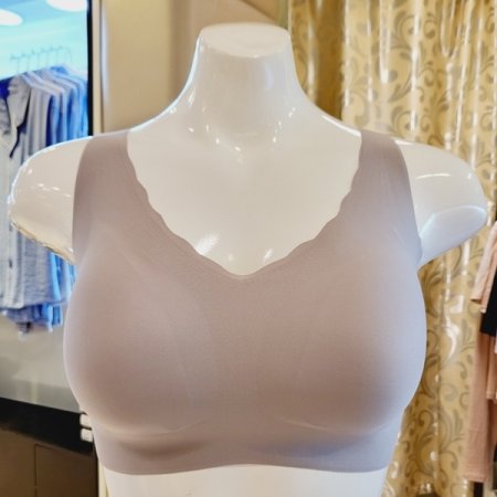 무봉제 심리스 후크 스포츠 여성브라