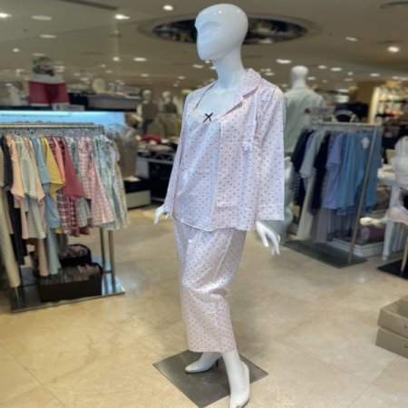 별달 물실크 폴리 3피스 사계절 잠옷