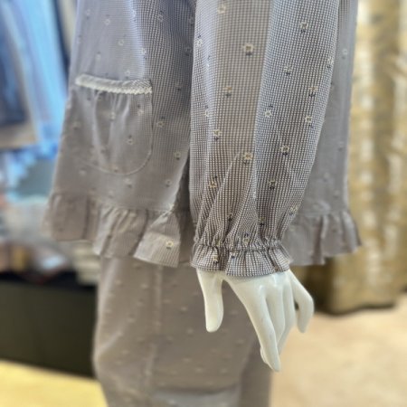 면60수 잔꽃나염 실켓면 여성잠옷세트