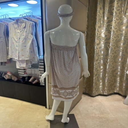 플라워문양 찍찍이 벨크로 골프샤워가운