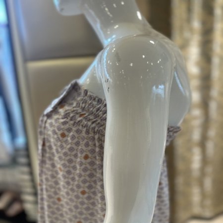 플라워문양 찍찍이 벨크로 골프샤워가운