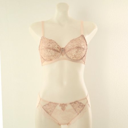 오르화 D컵 홑겹 브라 햄팬티세트