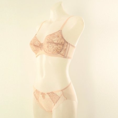 오르화 D컵 홑겹 브라 햄팬티세트