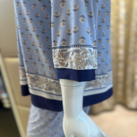 폴리스판 7부 여성 플라워 실내복세트