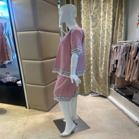 인견 보더나염 여성실내복세트