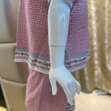 인견 보더나염 여성실내복세트