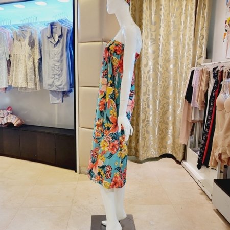 꽃나염 파스텔여성골프가운