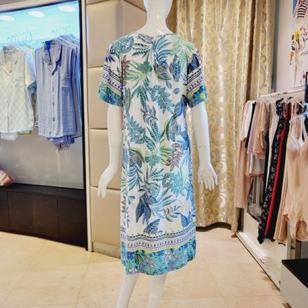 썸머룩 여름 보더 원피스잠옷