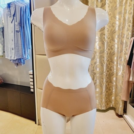 심리스 노와이어브라 팬티세트