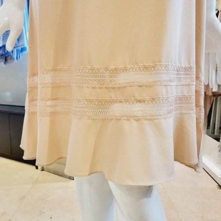 여성스러운 레이스 풀슬립 3종택1