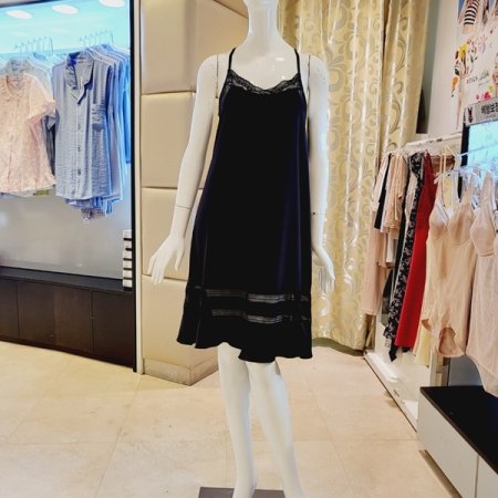 여성스러운 레이스 풀슬립 3종택1