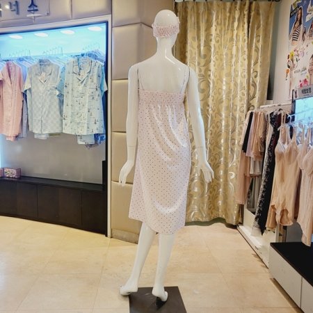 별달무늬 실크핏 샤워가운 골프가운