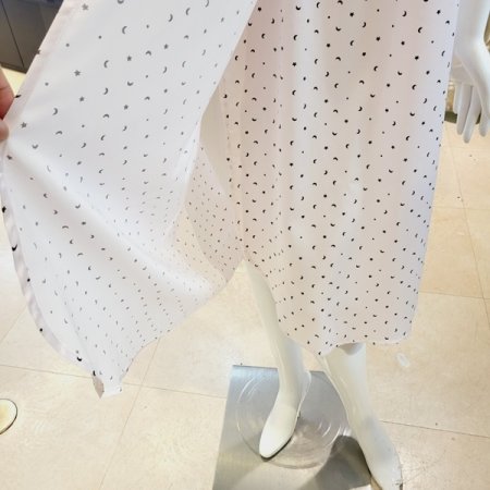 별달무늬 실크핏 샤워가운 골프가운