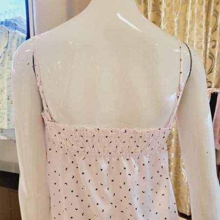 별달무늬 실크핏 샤워가운 골프가운