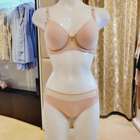 스킨 썸머 메쉬 몰드브라 속옷세트
