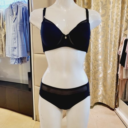 C컵 D컵 메쉬 몰드브라 속옷세트