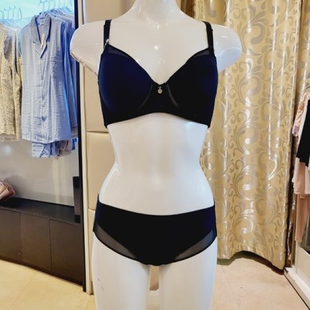 썸머 베이직 몰드브라 헴팬티세트