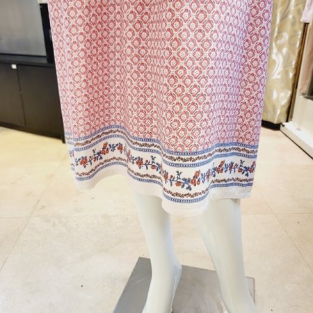 인견 보더나염 원피스 홈웨어